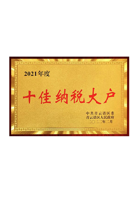 2021年度十佳納稅大戶(hù)